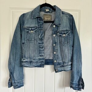 Vintage Levi Strauss Denim Jacket Cropped Size S